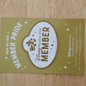 WDW DVC Gold Member Magnet